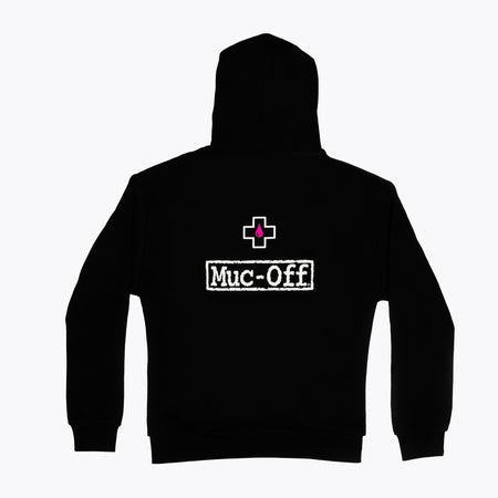 黑色 Logo 连帽衫, back view